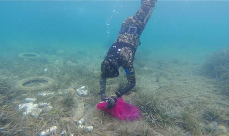 Bodrum'da deniz dibi temizliği