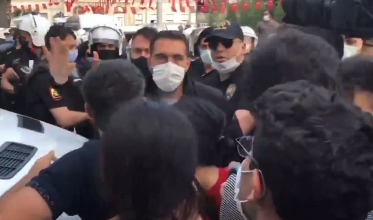 HDP'ye yönelik saldırıyı protesto edenlere müdahale: Çok sayıda gözaltı