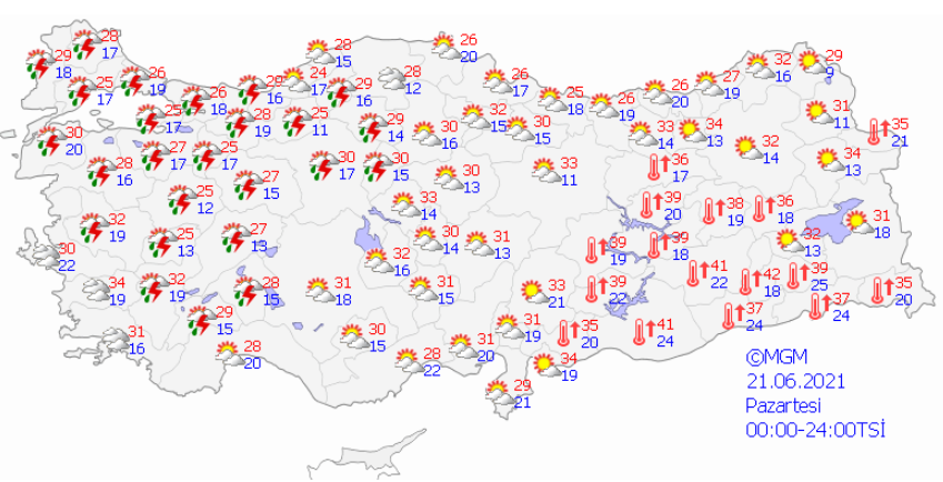 Meteoroloji'den sel ve dolu uyarısı!