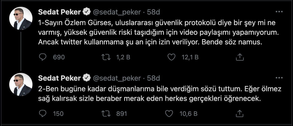 Sedat Peker ne zaman video yayınlayacak?