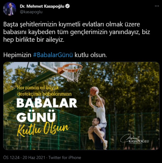 Siyasilerden 'Babalar Günü' paylaşımları