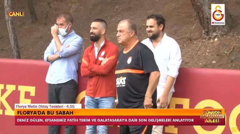 Galatasaray'da Fatih Terim'in ilk antrenmanında Arda Turan detayı