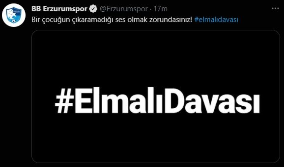 Kulüplerden Elmalı Davası paylaşımı