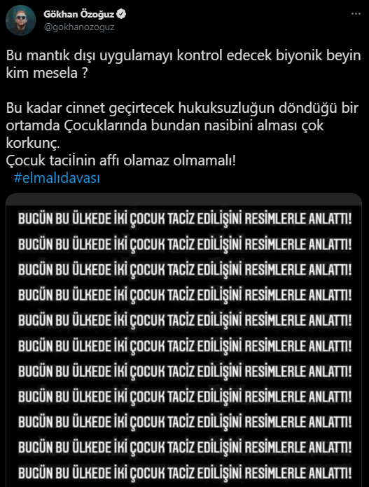 Ünlü isimlerden Elmalı davası tepkileri