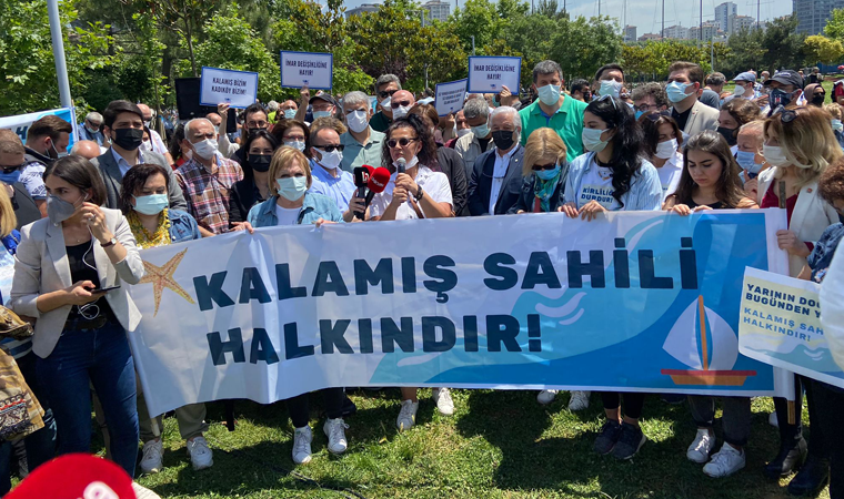 Kalamış Marina’da özelleştirme protestosu: Kalamış’tan elinizi çekin