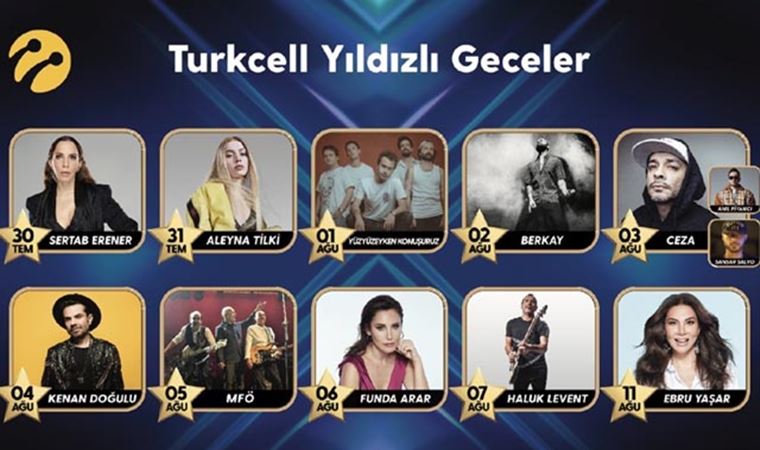 ‘Yıldızlı Geceler’ konserleri başlıyor