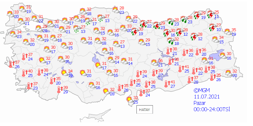 Karadeniz ve Doğu Anadolu bölgeleri için sağanak uyarısı