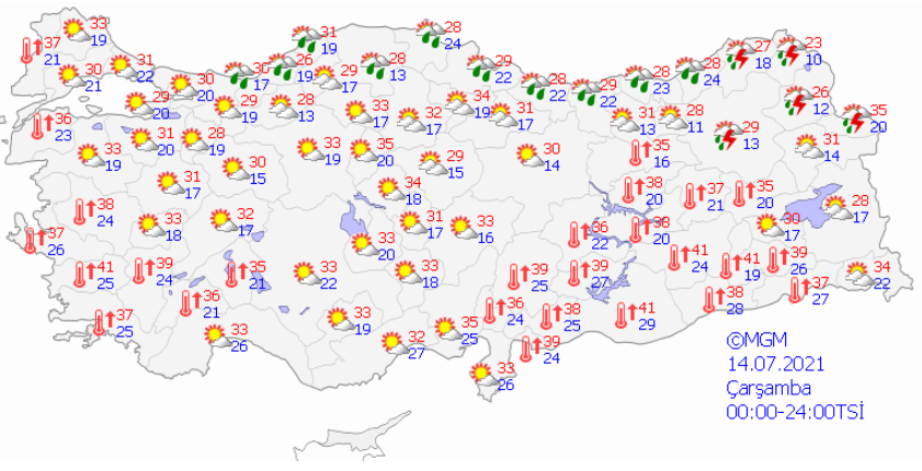 Karadeniz ve Doğu Anadolu bölgeleri için sağanak uyarısı