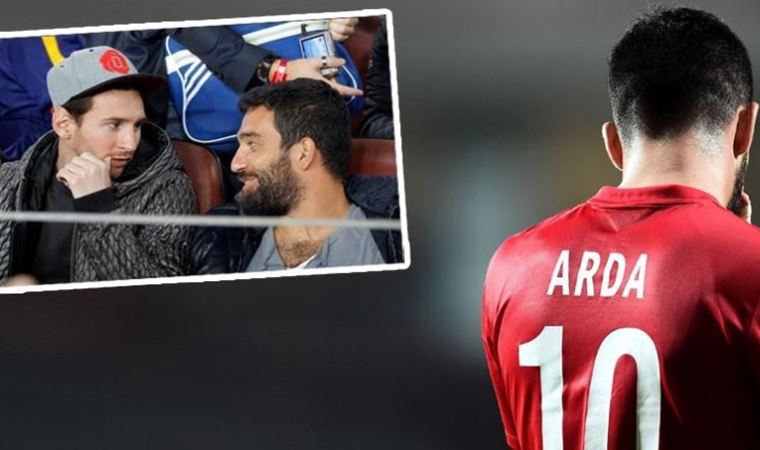 Galatasaraylı Arda'dan Messi'ye kutlama