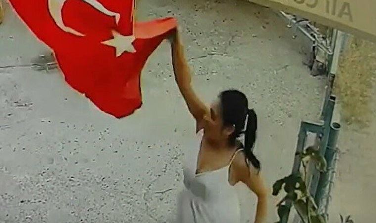 Adana’da Türk bayrağını çöpe atan kadın tutuklandı