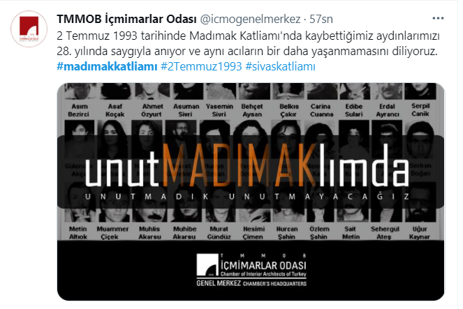 Madımak Katliamı’nın 28. yılı! Siyasetçi ve sanatçılar paylaştı: UnutMADIMAKlımda