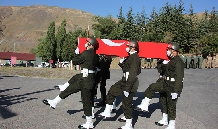 Şehit Piyade Uzman Çavuş Halil Çelebi'ye askeri tören