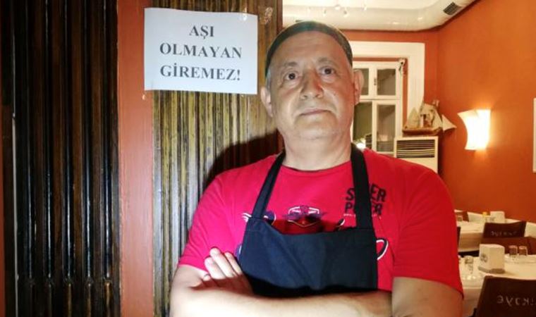 İzmir'de aşı olmayanlar bu restorana giremiyor