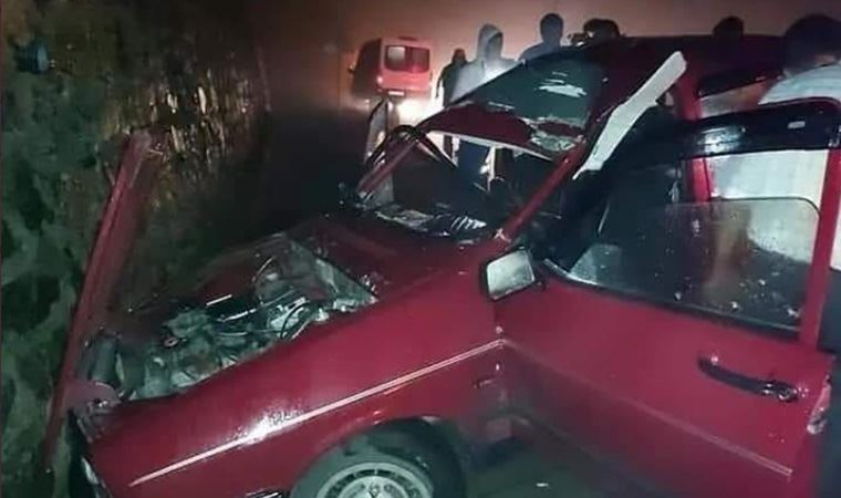 Ordu'da üzerine taş düşen otomobilin sürücüsü öldü