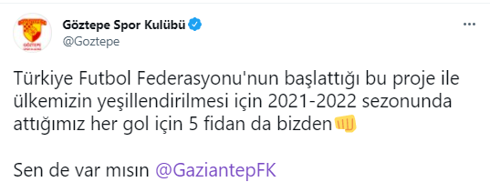 TFF ve kulüplerden fidan kampanyası