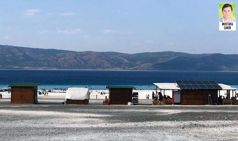 Salda’da yaklaşık 20 gündür devam eden işin ‘ihalesiz’ olduğuna dikkat çekildi