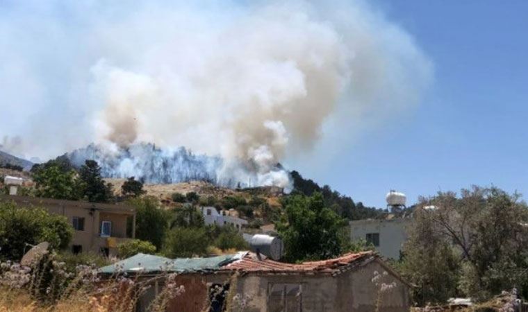 KKTC'de Girne bölgesinde ormanlık alanda çıkan yangınla ilgili yeni gelişme