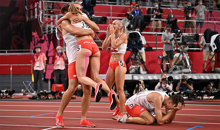 Tokyo 2020'de Polonya, 4x400 metre karışık bayrak şampiyonu