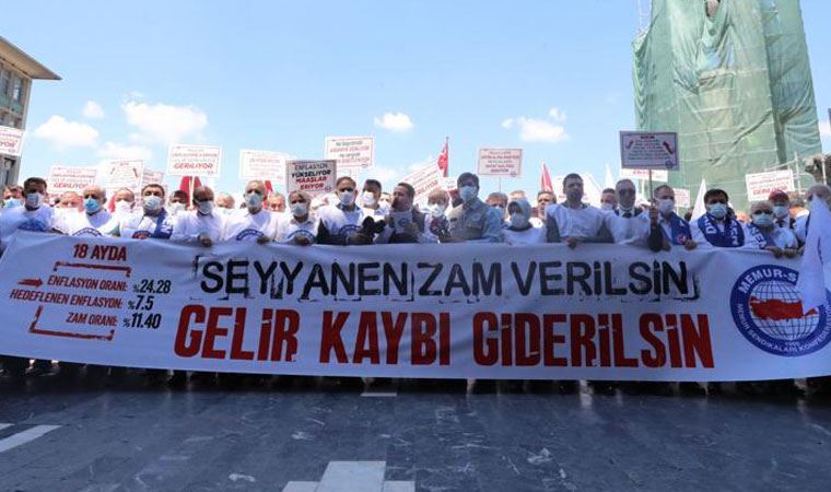 İktidara yakın sendika memur zammını protesto edip, taleplerini sıraladı