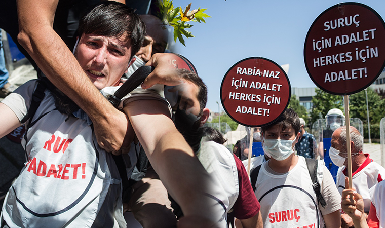 Suruç için Ankara’ya yürümek isteyenlere polis müdahalesi: 5 gözaltı