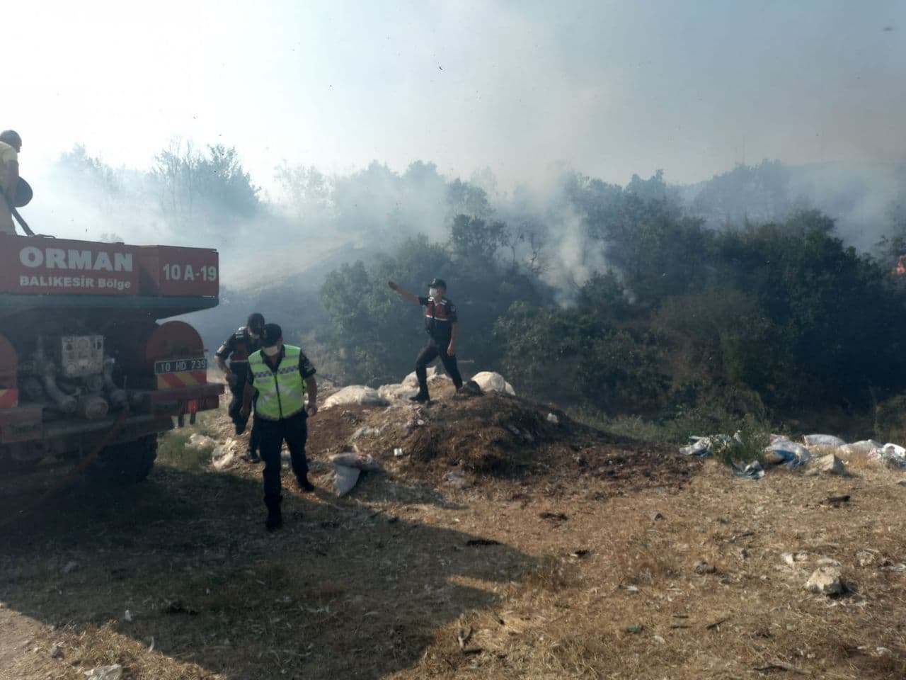 Balıkesir'de orman yangını (02.08.2021)