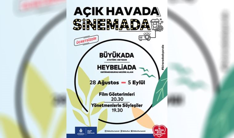 Adalar’da ‘Açık Havada SinemADA’ başlıyor