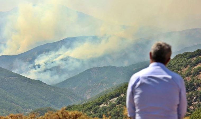 Başkan Maçoğlu, Tunceli'deki yangından son görüntüleri paylaştı