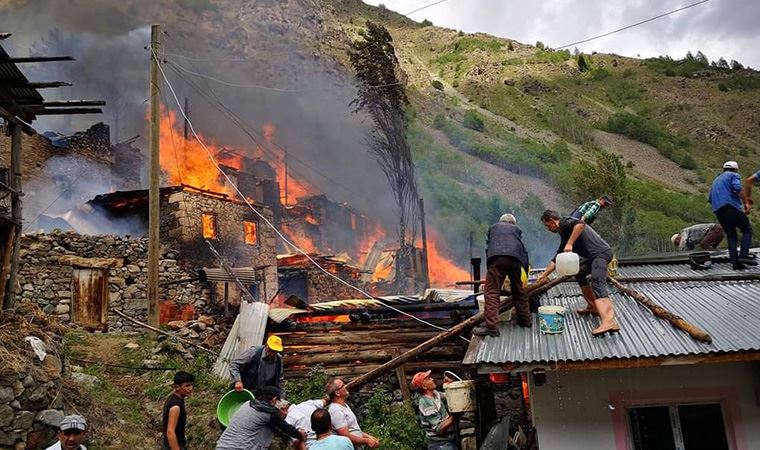 Artvin'de de yangın çıktı!