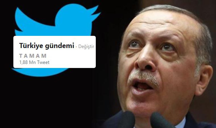 Erdoğan'ın 'Millet tamam derse çekiliriz' açıklamasına yanıt Twitter'dan geldi