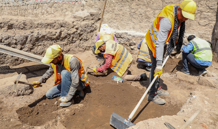 Diyarbakır'da kazı çalışmalarında ortaya çıktı