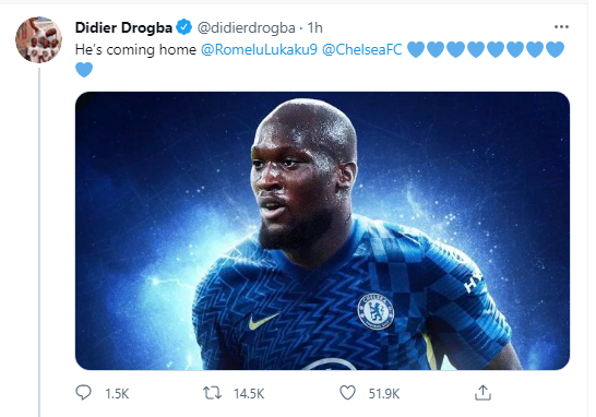 Didier Drogba, Romelu Lukaku transferini açıkladı