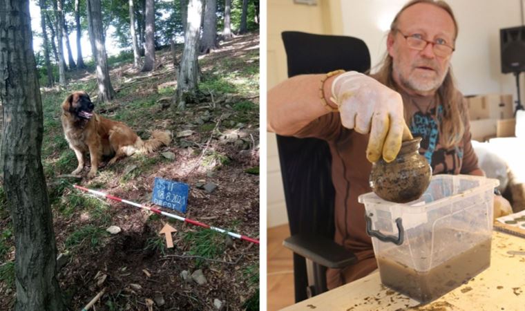 Çekya’da bir köpek 14. yüzyıldan kalma hazine buldu