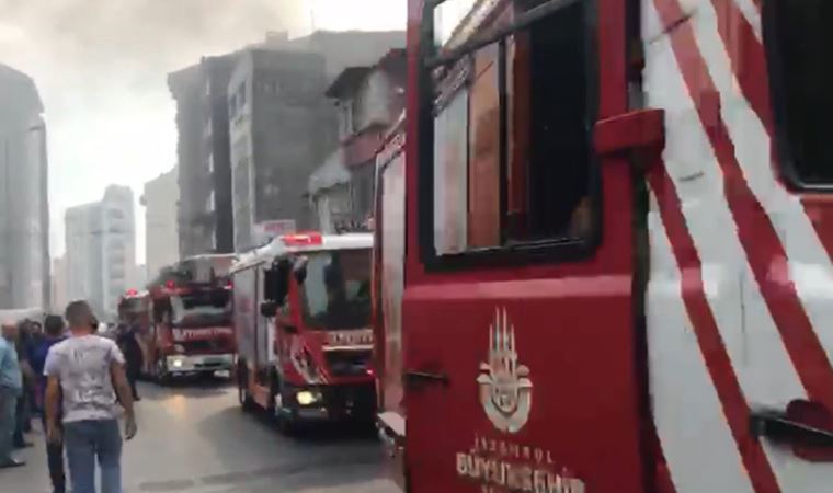 Son Dakika... Şişli'de iki otomobil tamirhanesinde yangın