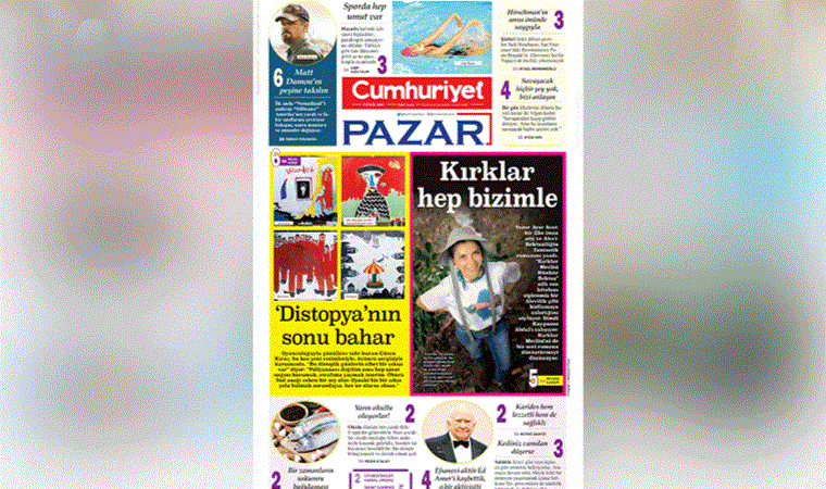 Cumhuriyet Pazar zengin içeriğiyle yarın sizlerle (04.09.2021)