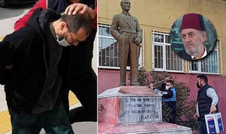 Tekirdağ'da Atatürk büstlerine saldıran Daştan hakkında tahliye kararı