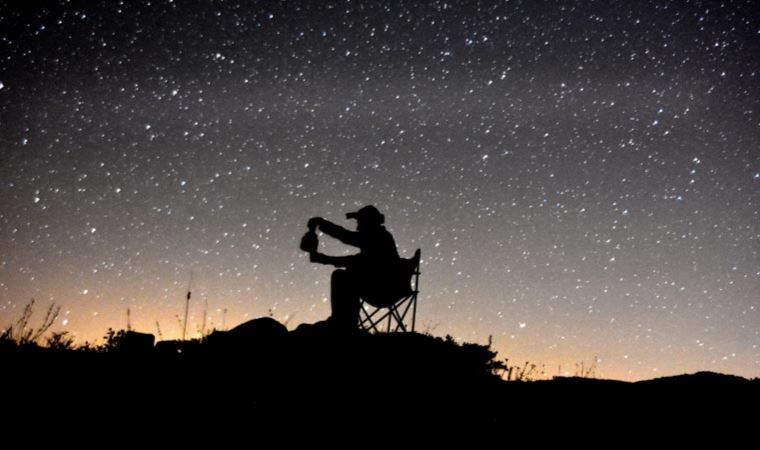 Yıldızları fotoğraflamak için Nemrut'ta kamp kurdular