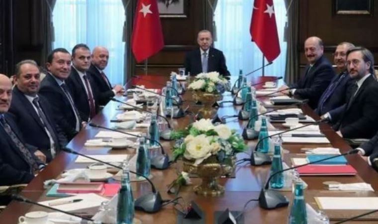 Cumhurbaşkanı Erdoğan, Bakan Bilgin ve Hak-İş heyetini kabul etti