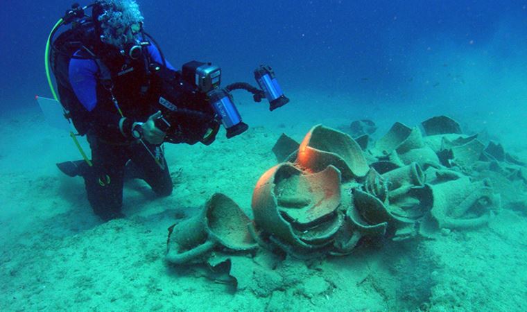 Fethiye'de Roma Dönemi'ne ait 'son Rodos batığı' bulundu