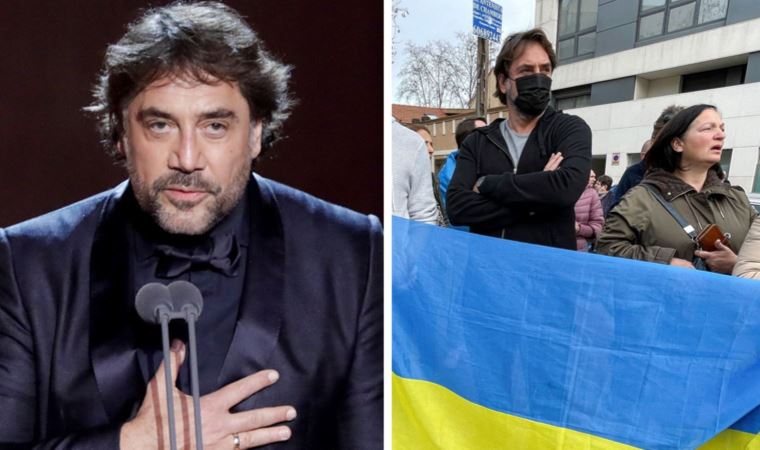 Oscar ödüllü aktör Javier Bardem, Rusya'yı protesto etti