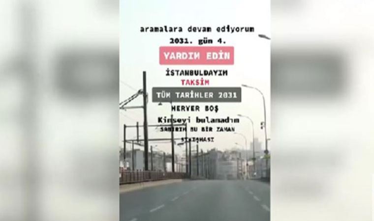 'Zaman yolcusuyum' dedi, TikTok'ta '2031'den İstanbul videoları paylaştı