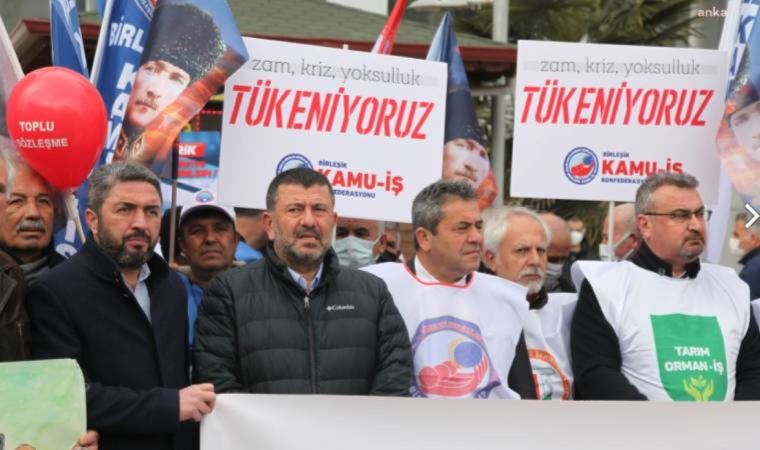 Kamu çalışanları Malatya'da zamları protesto etti: 'İnsanca yaşamak istiyoruz'