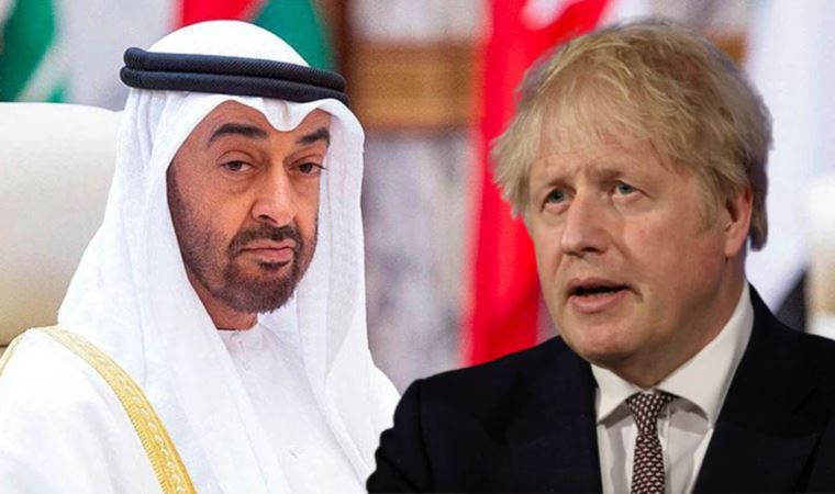 İngiltere Başbakanı Johnson, Abu Dabi Veliaht Prensi Bin Zayid'le görüştü