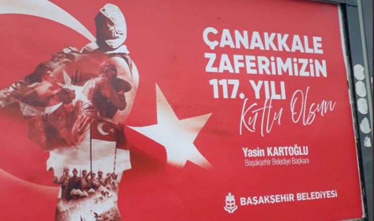 AKP’li Başakşehir Belediyesi’nden 18 Mart afişinde tepki çeken hata