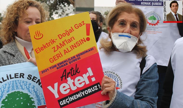 İzmir'de emeklilerden zam isyanı: Sokağa indiler, faturaları yaktılar