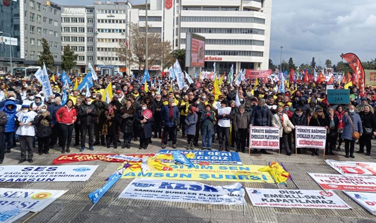 KESK'in bölge mitingi Samsun'da yapıldı