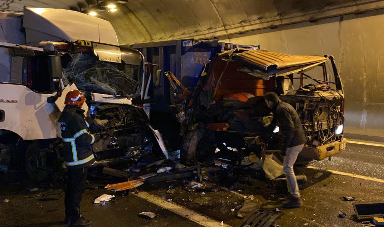 İzmit'te, tünelde zincirleme kaza