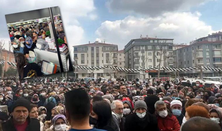 Çorum’da mağazada indirim izdihamı