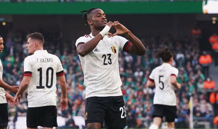 Beşiktaş'ın forveti Michy Batshuayi Belçika Milli Takımı'nda gol attı