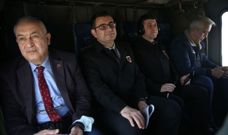 Kahramanmaraş'ta helikopter destekli trafik denetimi