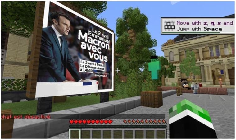 Macron, seçim kampanyasını Minecraft’a taşıdı